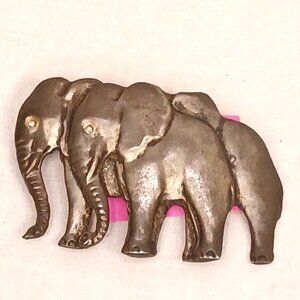 K Baumann Laloon Elephant Belt Buckle